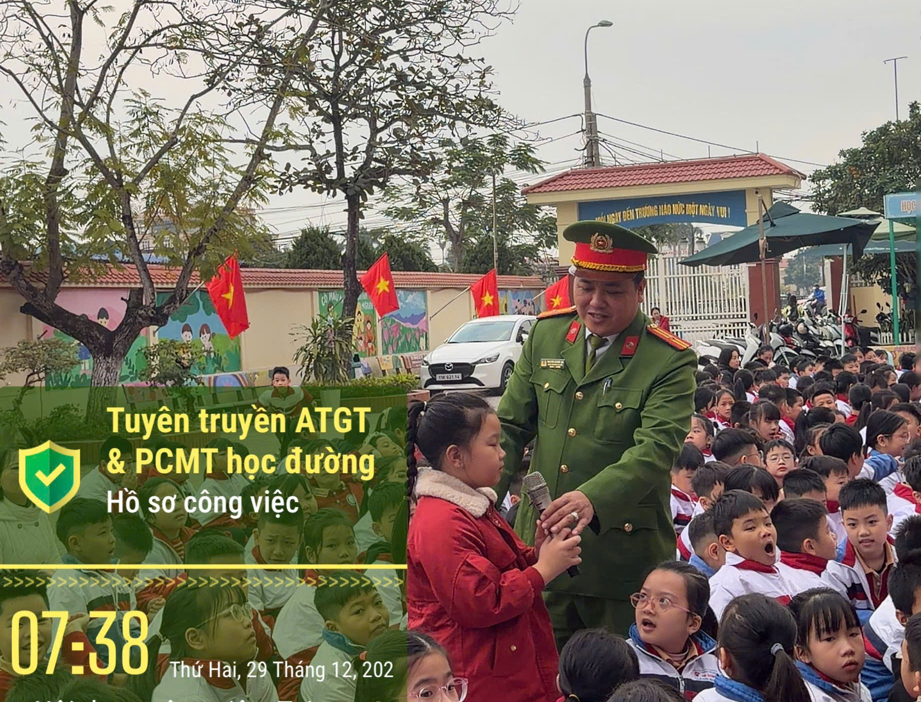 Công an phường An Dương: Chủ động công tác bảo đảm trật tự an toàn giao thông, trật tự công cộng 